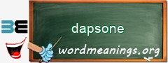 WordMeaning blackboard for dapsone